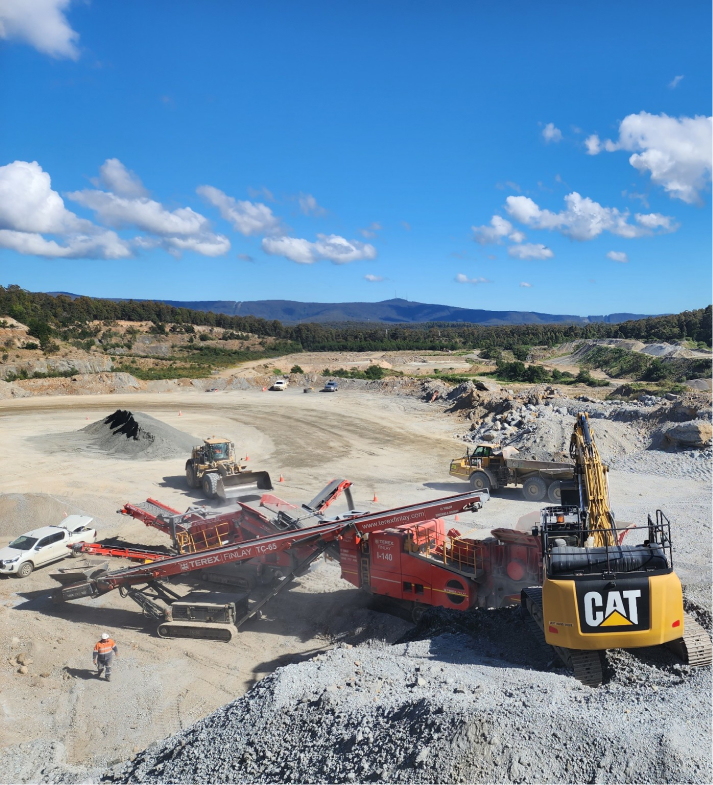 Heavy Plant Hire Australia equipment in action